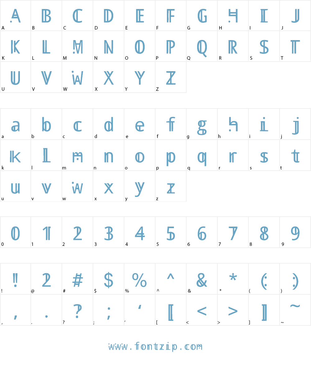 world like horizon Font Character